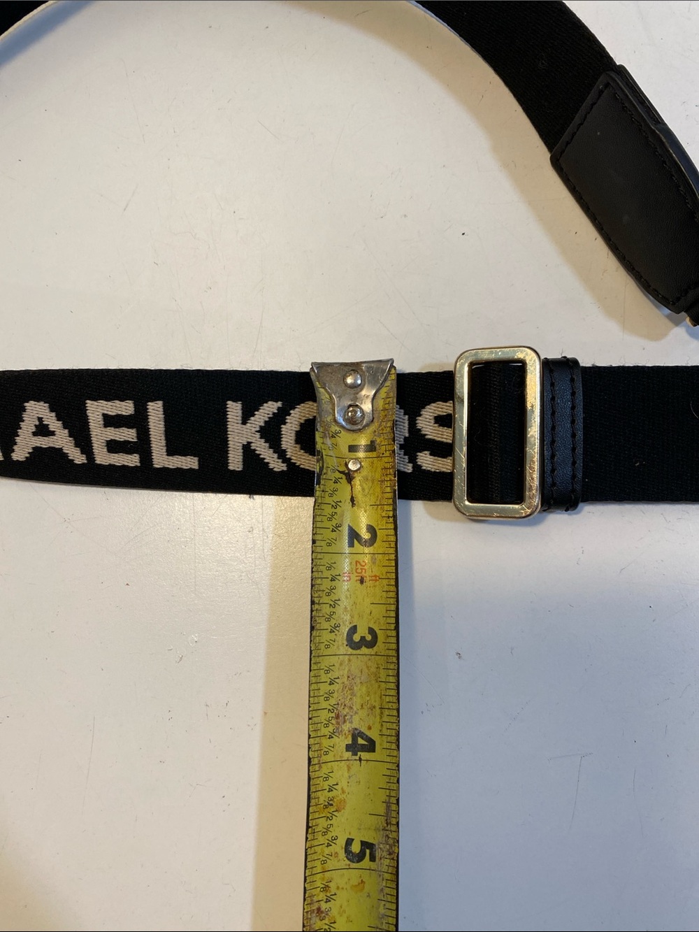 MICHAEL KORS Black Logo Webbing Bag Strap - Picture 5 of 8